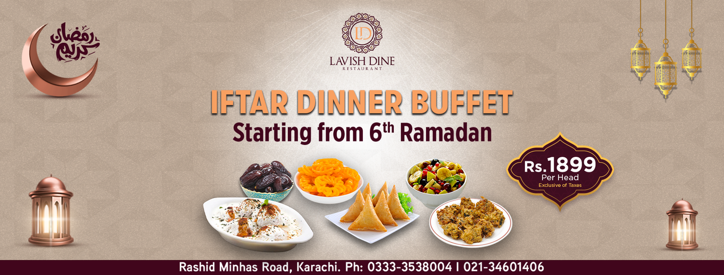 Iftar buffet in Karachi