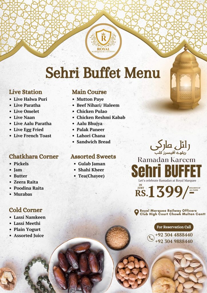 ramadan buffet multan