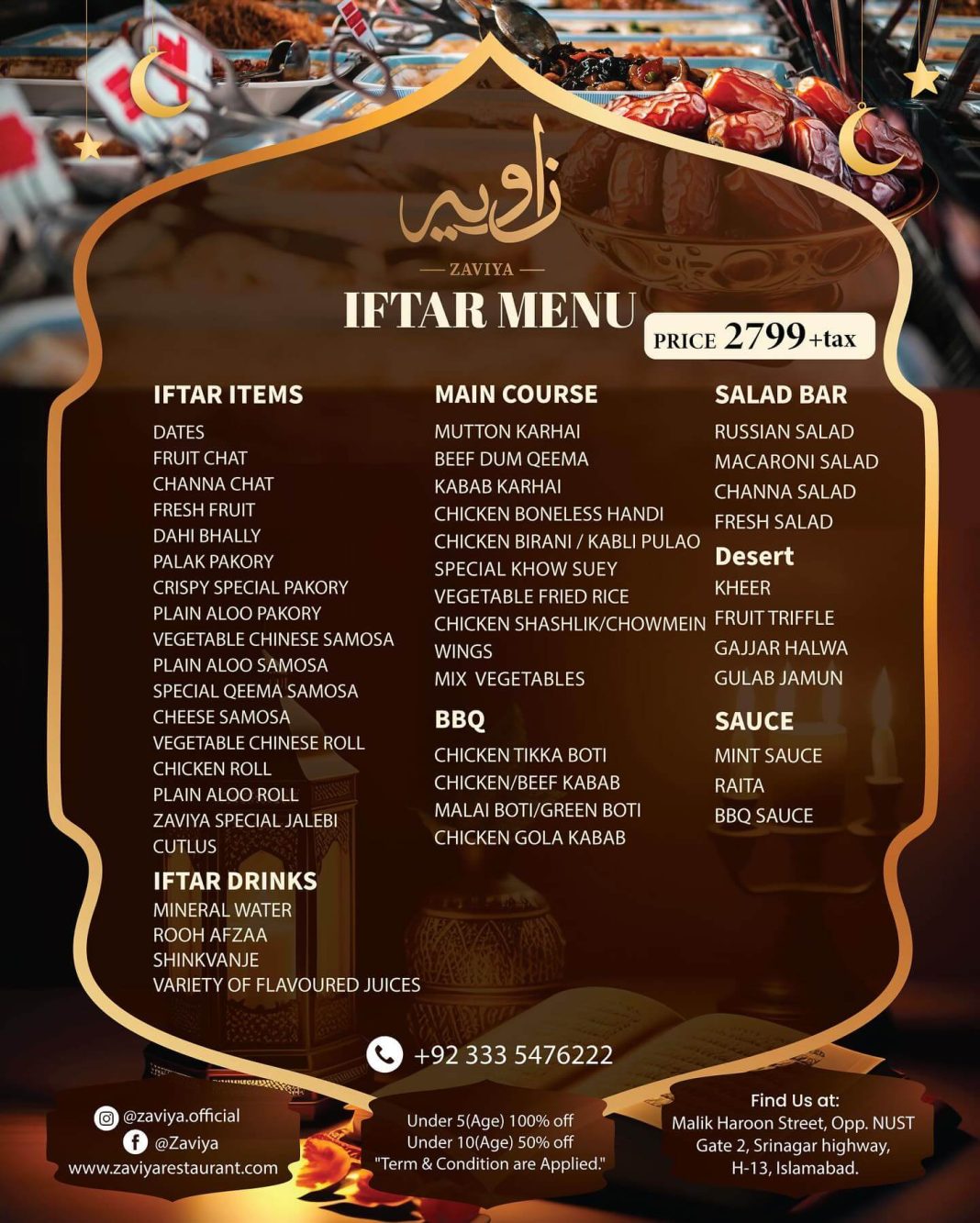 31 Best Iftar Buffet in Islamabad You Must Try This Ramadan!